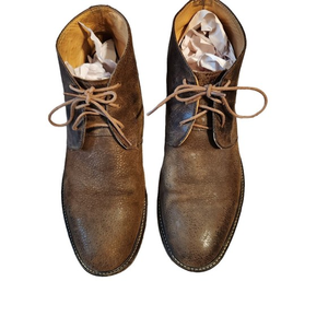 Mark Dingman Earnest Safari Wild African Kudu Leather Chukka Men's Size 10M‎